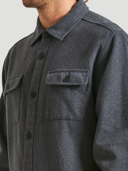 Camisa Santa Cruz Flanela Hurley Twill  Preto