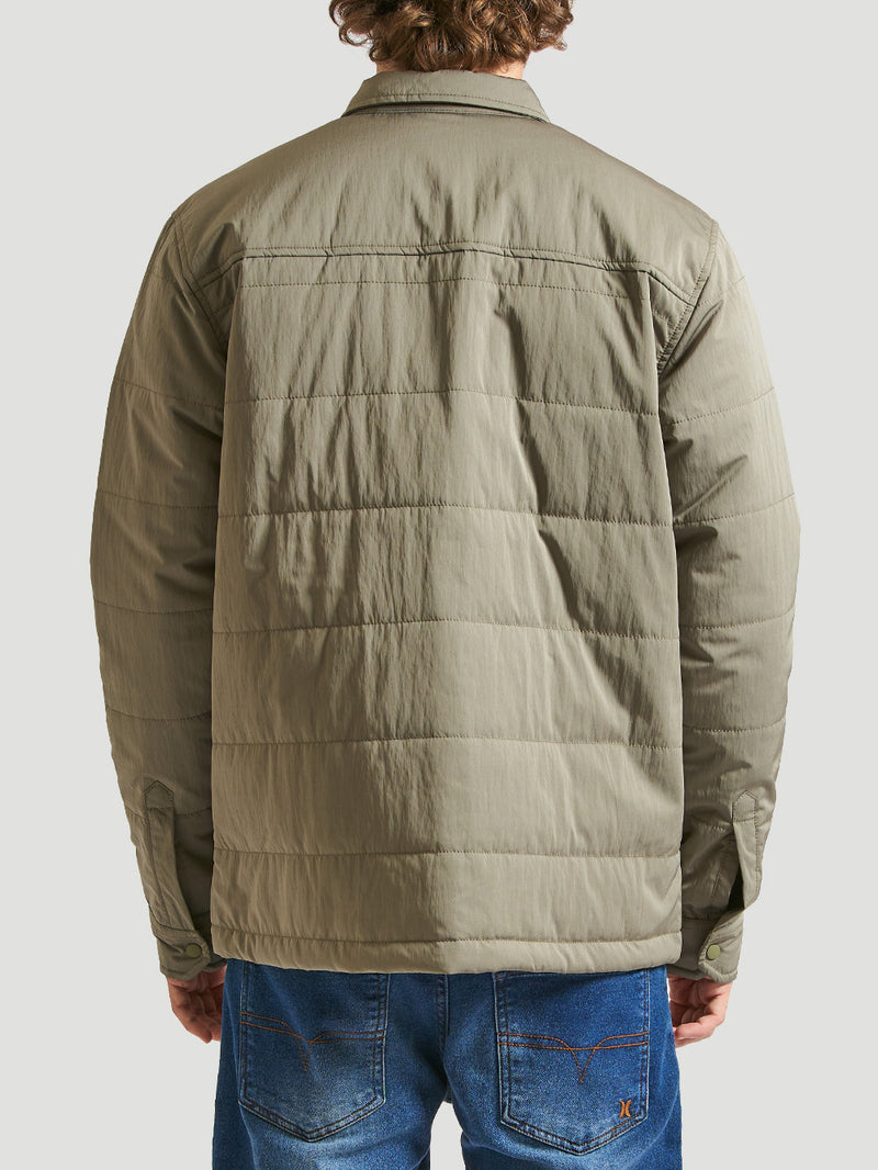 Jaqueta Hurley Santa Cruz Quilted Verde Militar