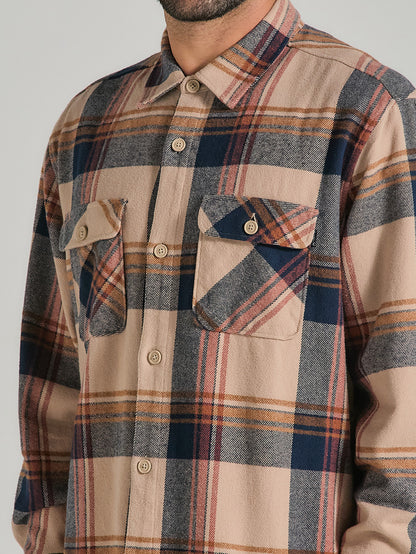 Camisa Flanela Xadrez Manga Longa Areia Hurley Santa Cruz Shoreline