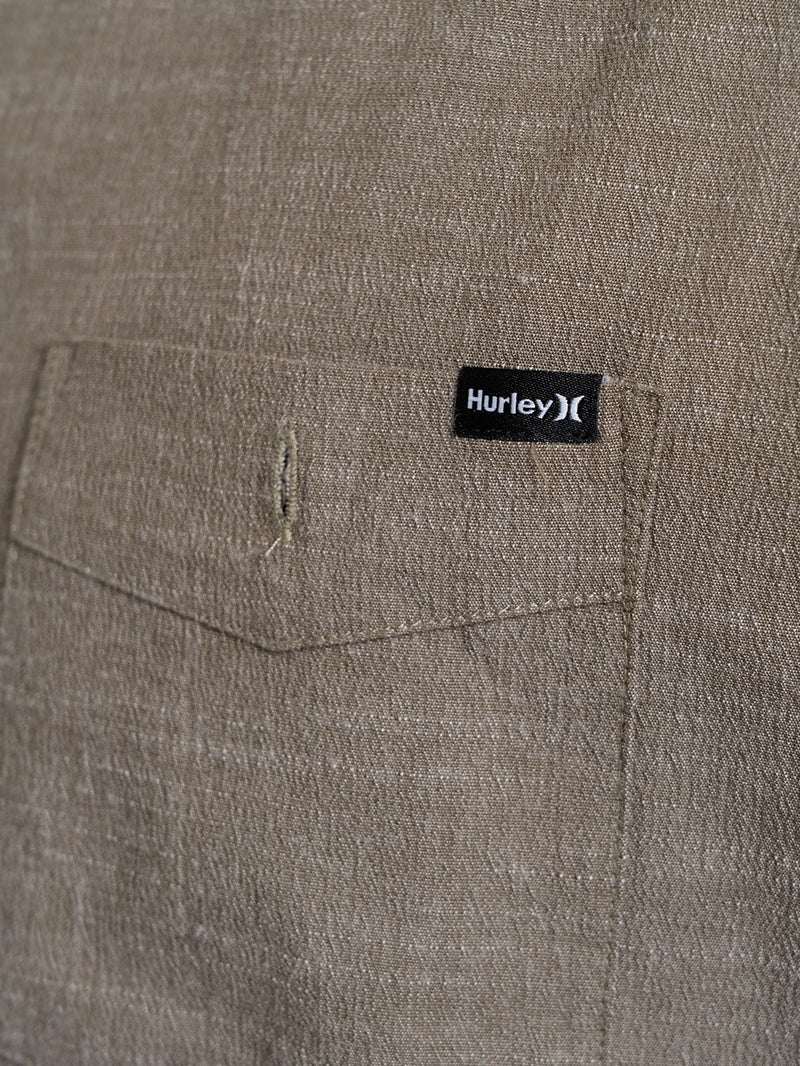 Camisa Manga Longa Hurley One and Only Slub Verde
