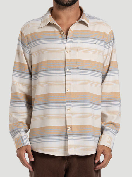 Camisa de Flanela Manga Longa Hurley Portland Stripe Multi
