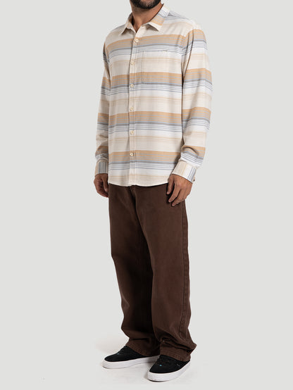 Camisa de Flanela Manga Longa Hurley Portland Stripe Multi