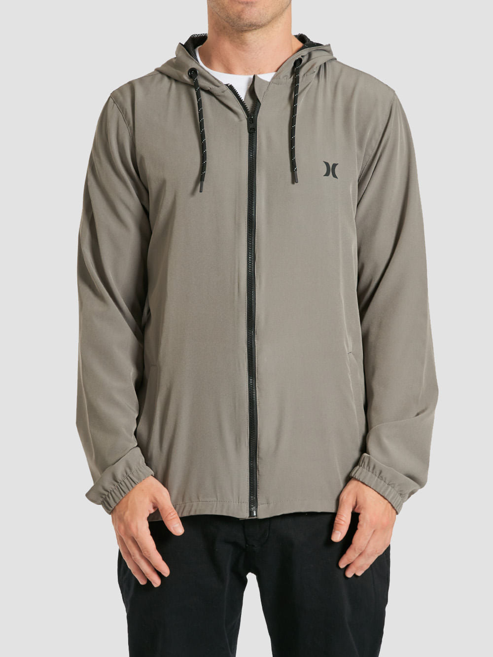 Jaqueta Windbreaker Hurley Cold Cinza