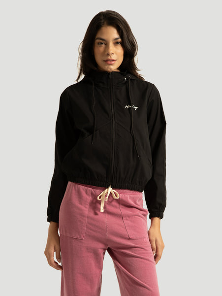 Jaqueta Windbreaker Hurley Techno Preto