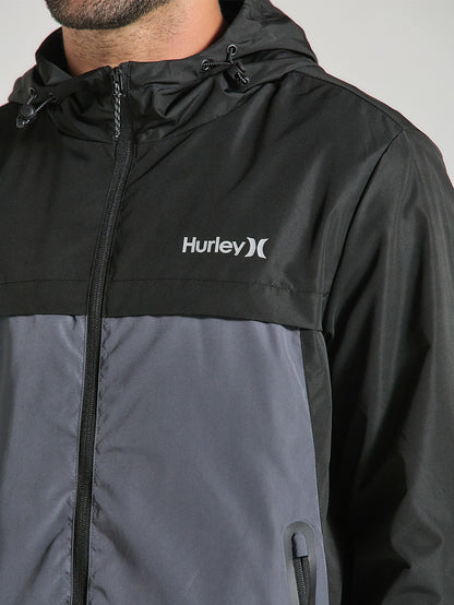 Jaqueta Corta Vento Preta Hurley Range