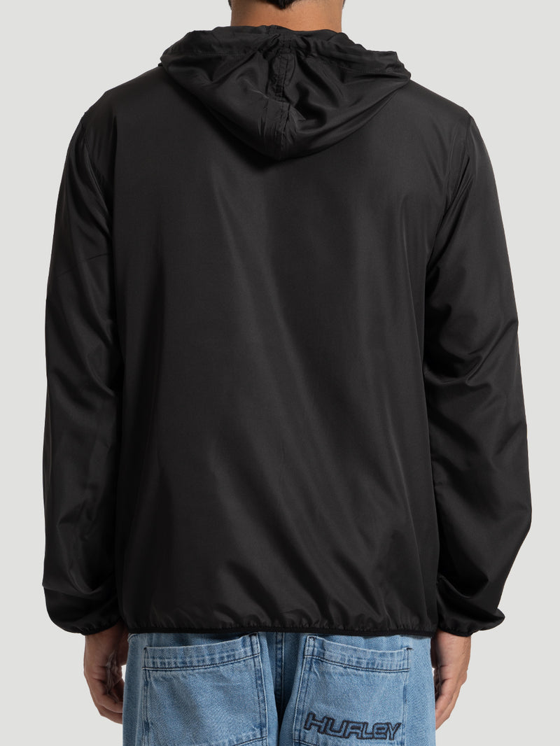 Jaqueta Corta Vento Preta Hurley Windbreaker Nine Nine