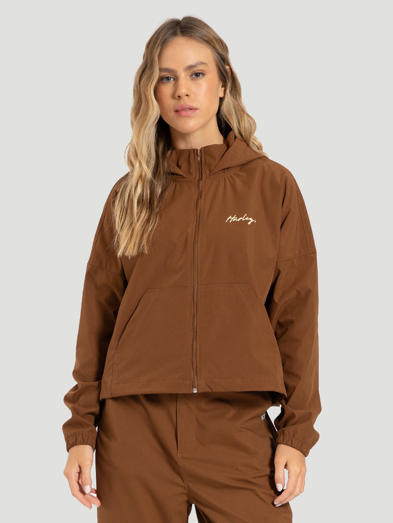 Jaqueta Windbreaker Marrom Hurley Life