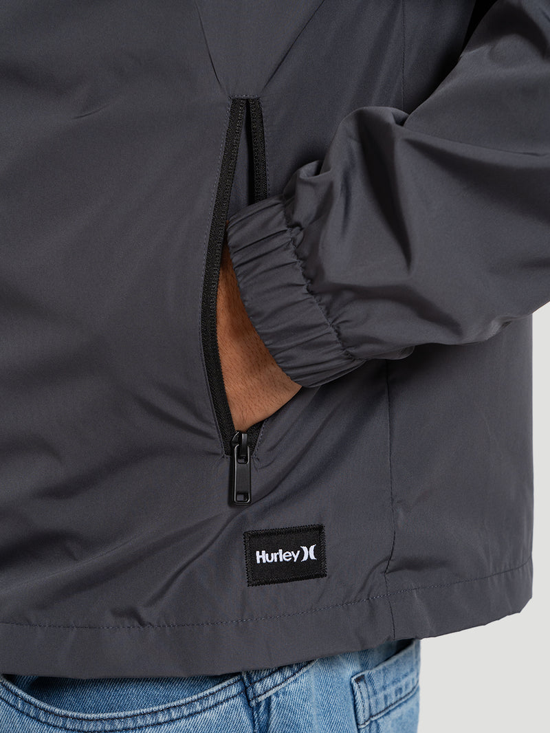 Jaqueta Windbreaker Liberty Hurley Preta Importada