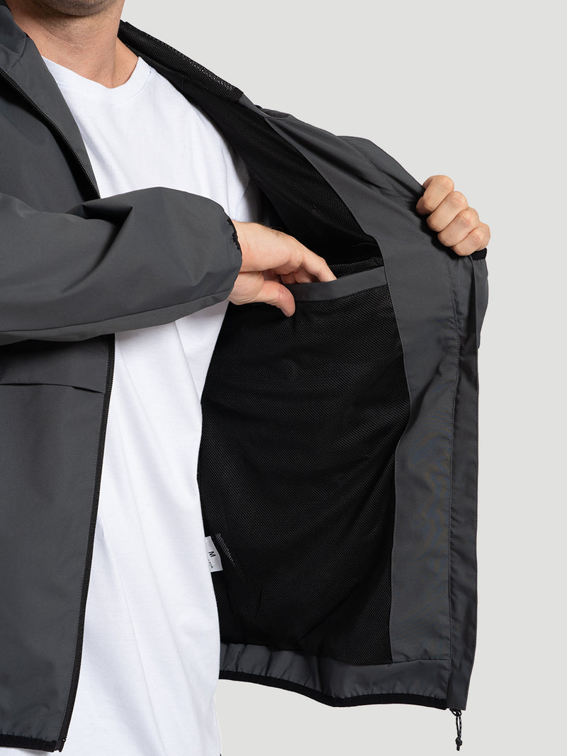 Jaqueta Windbreaker Tail Hurley Cinza