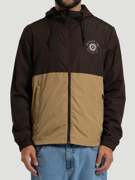 Jaqueta Windbreaker Trilha Hurley Marrom
