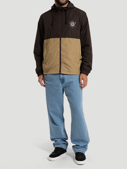 Jaqueta Windbreaker Trilha Hurley Marrom