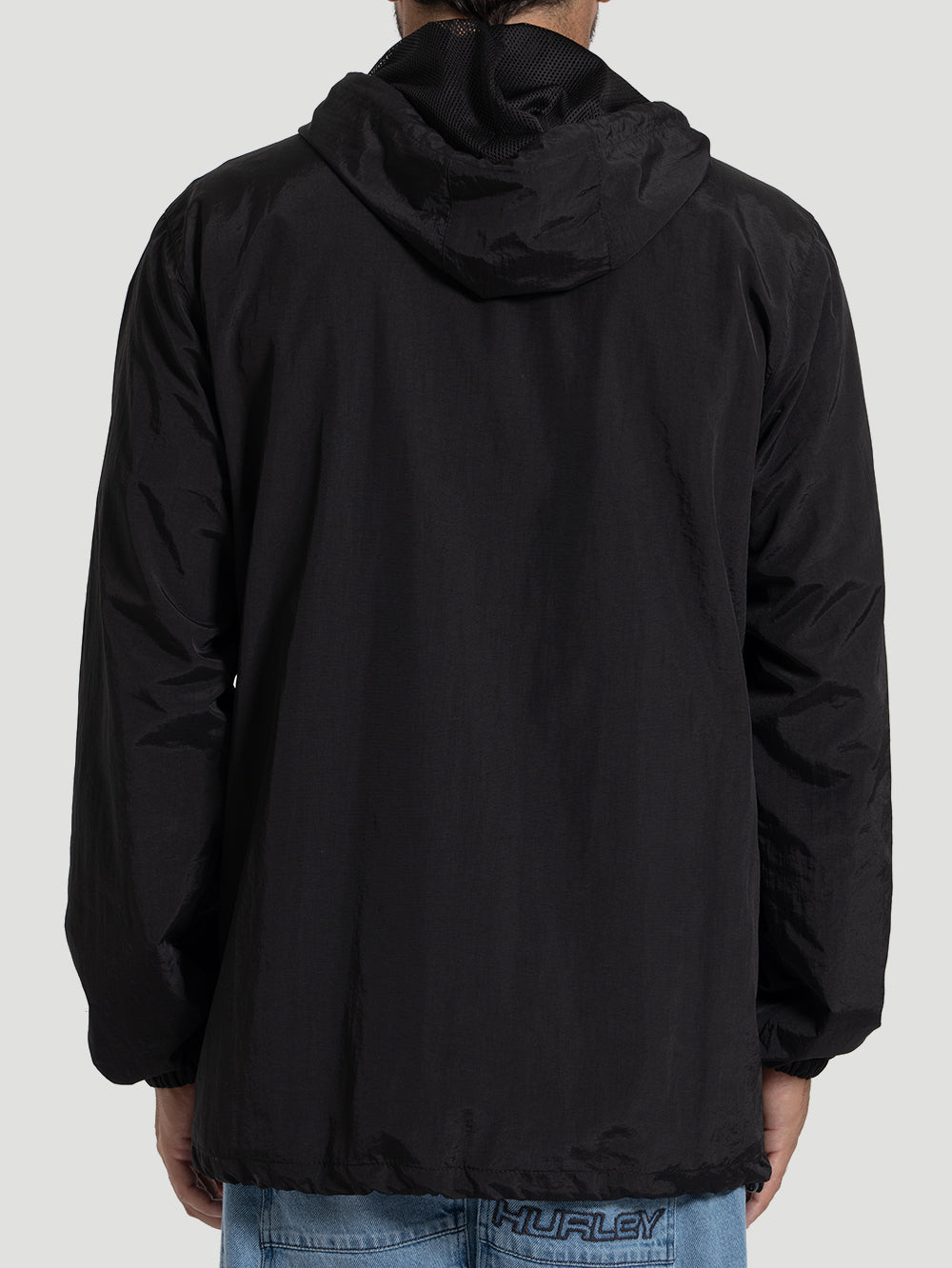 Jaqueta Windbreaker Anorak Hurley x Shibuya Signature Preta