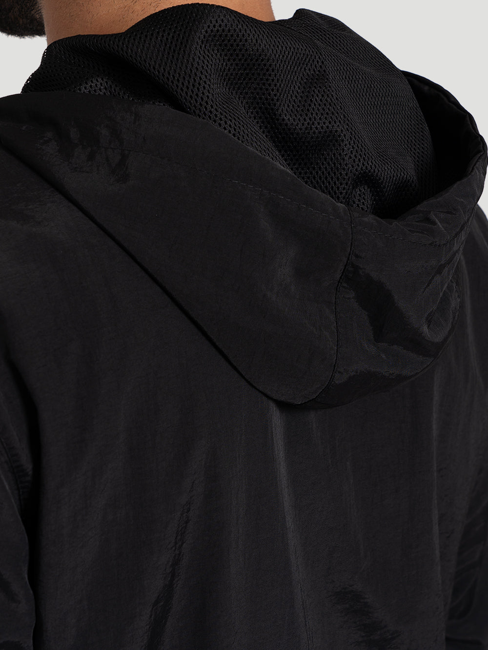 Jaqueta Windbreaker Anorak Hurley x Shibuya Signature Preta