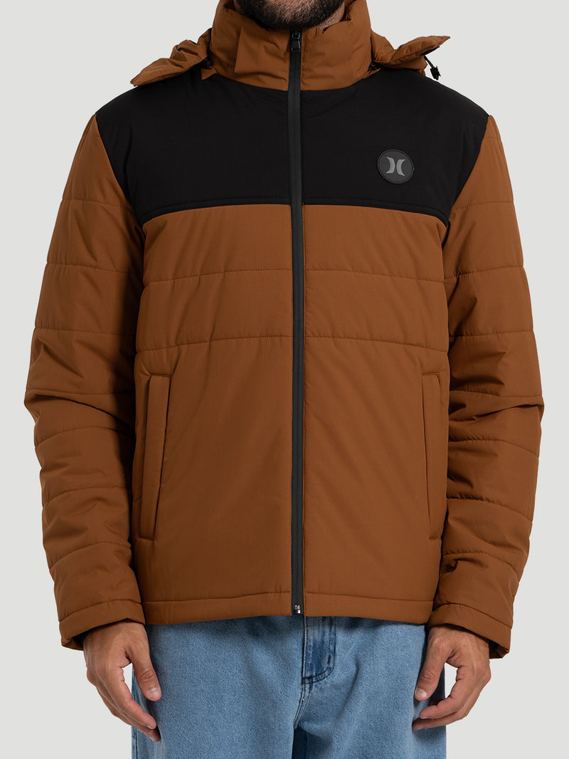 Jaqueta Hurley Camper Forrada Ocre