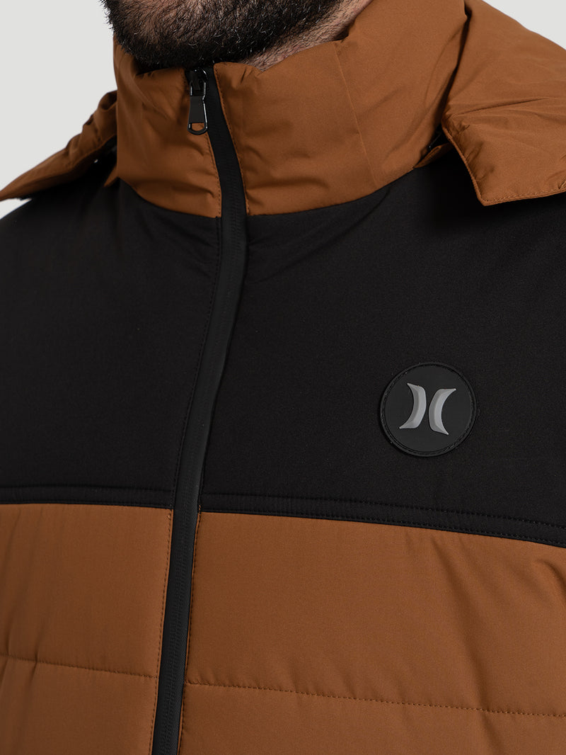 Jaqueta Hurley Camper Forrada Ocre