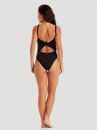 Maiô Preto Hurley Twisted