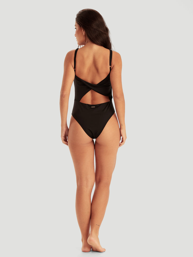 Maiô Preto Hurley Twisted