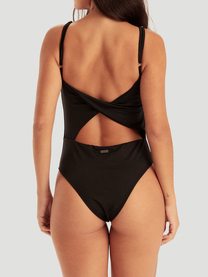 Maiô Preto Hurley Twisted