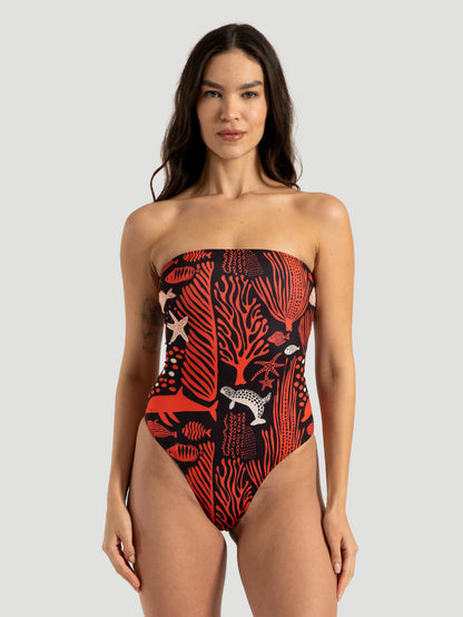 Maiô Hurley Marine Life Estampado