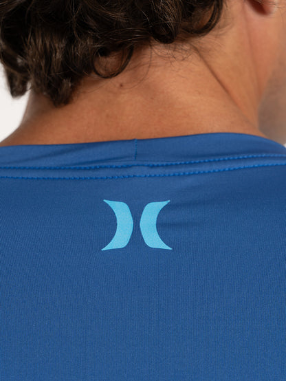 Camiseta UV Surf Hurley Mini Icon II Manga Longa Azul