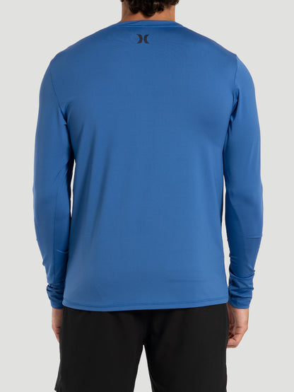 Camiseta UV Surf Tee Hurley Trend Manga Longa Azul