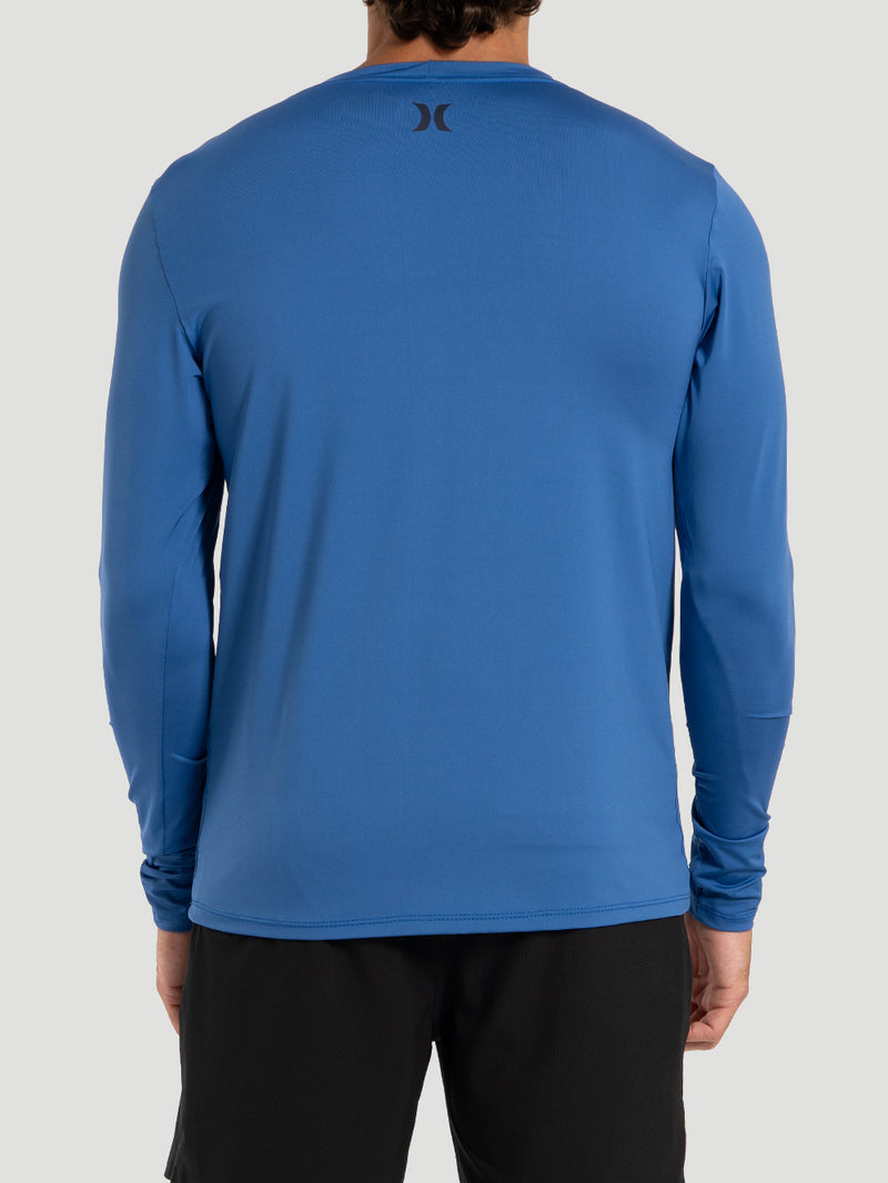 Camiseta UV Surf Tee Hurley Trend Manga Longa Azul