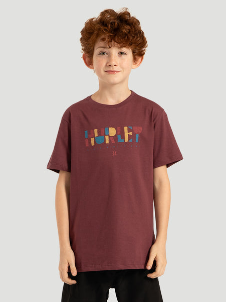 Camiseta Hurley Paint Juvenil Vinho