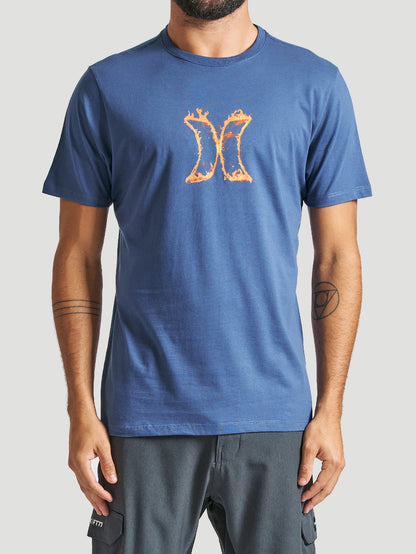 Camiseta Hurley Icon Fire Marinho