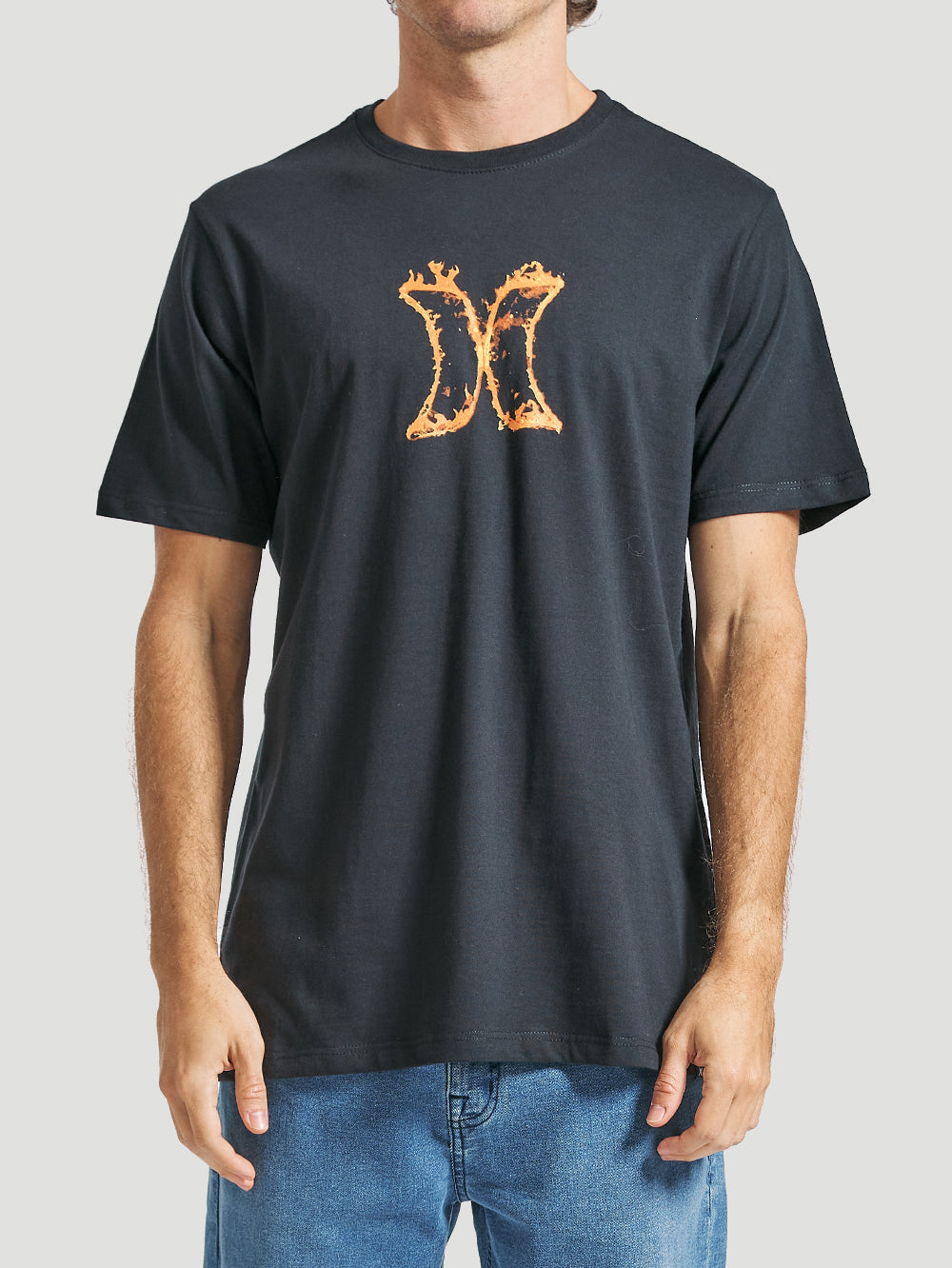 Camiseta Hurley Icon Fire Preta