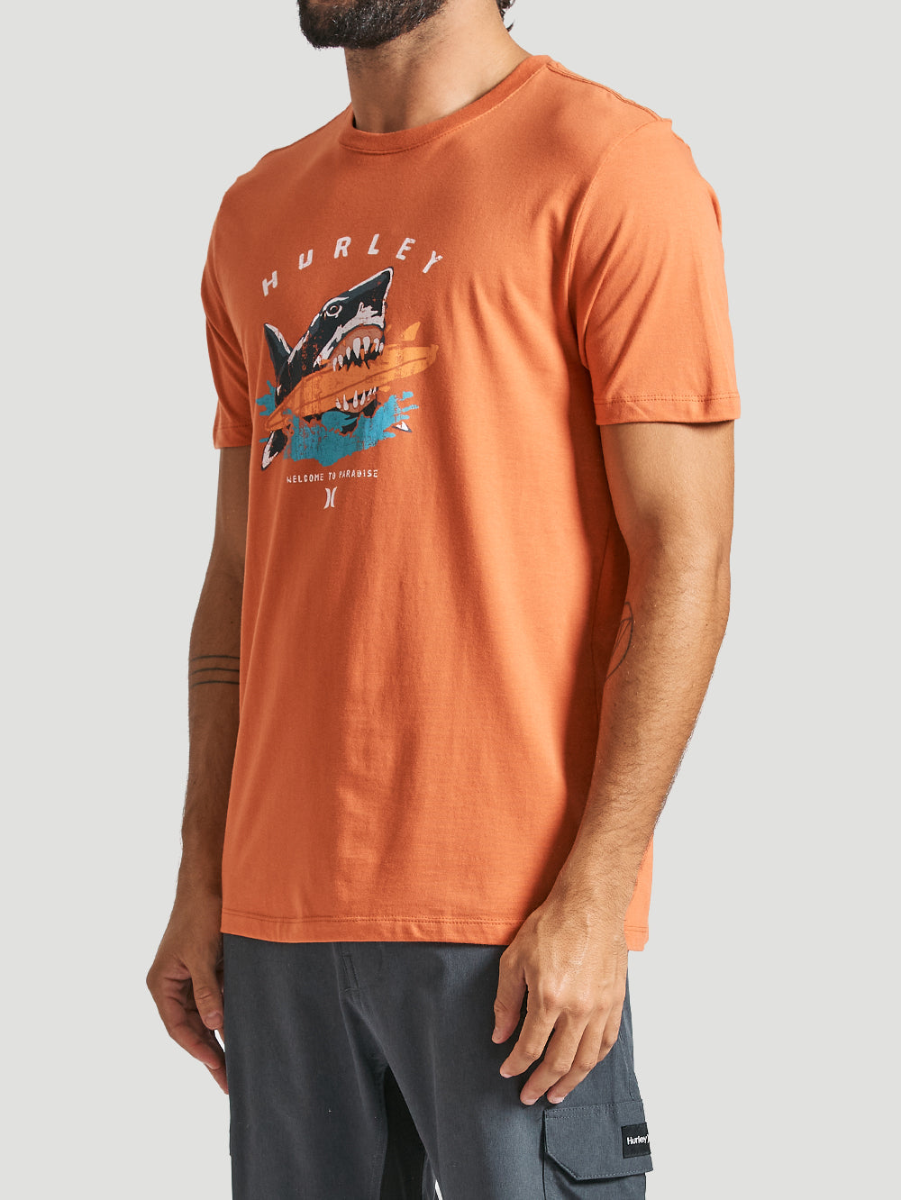 Camiseta Hurley Jaws Vermelha