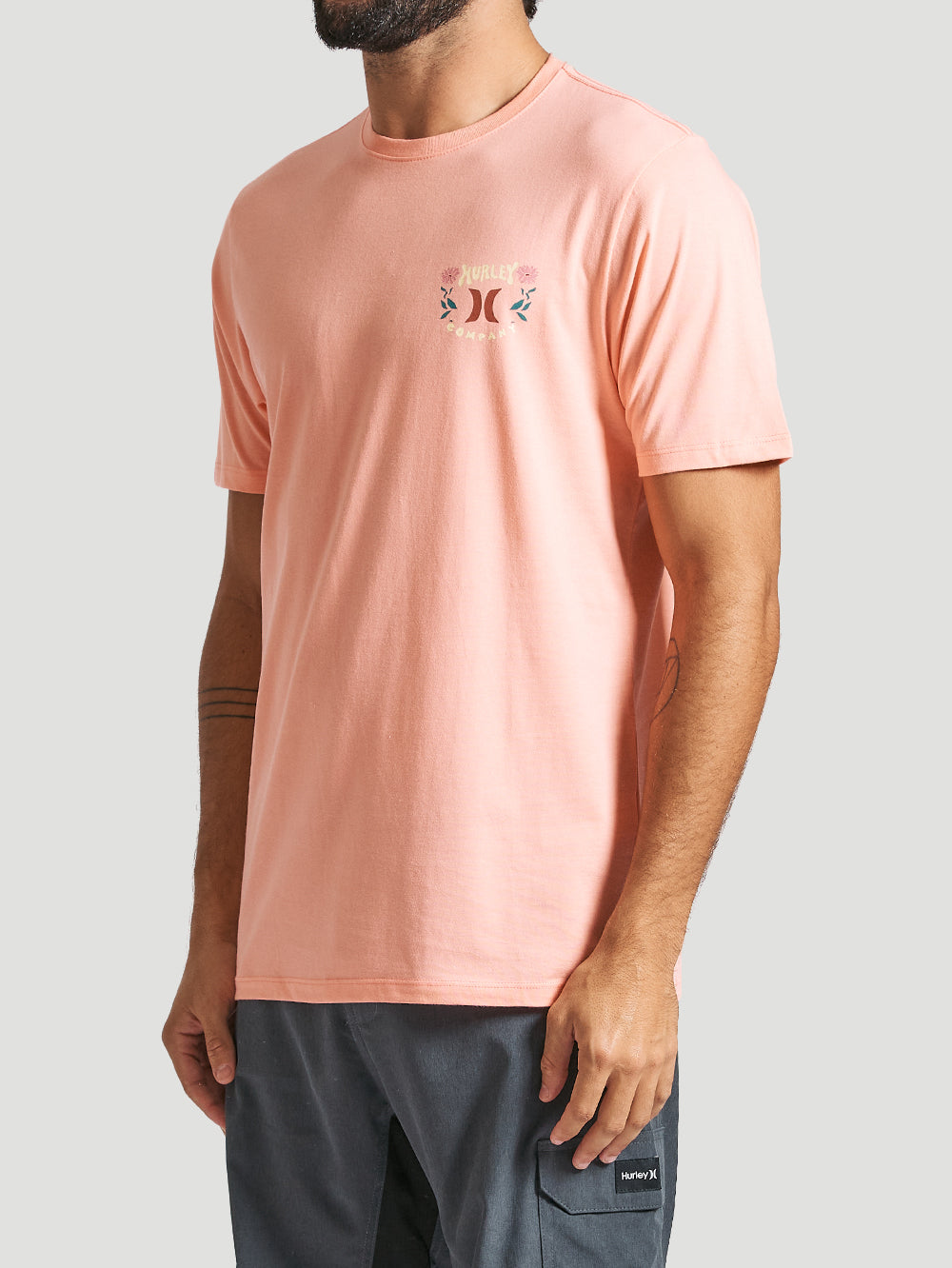 Camiseta Hurley Wood Rosa