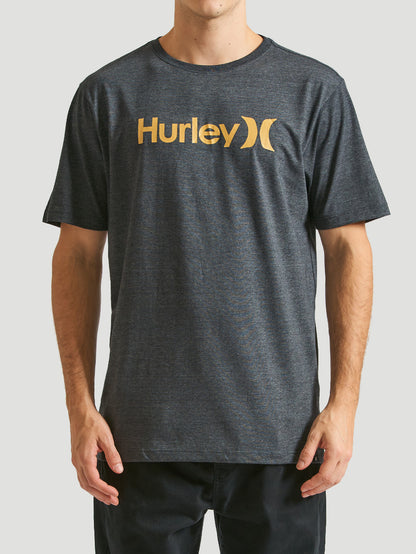 Camiseta Hurley O&O Solid Mescla Preto