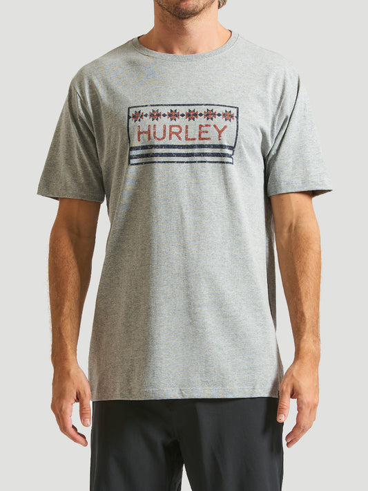 Camiseta Hurley Native Box Mescla Cinza