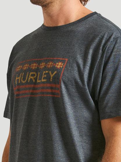 Camiseta Hurley Native Box Mescla Preto