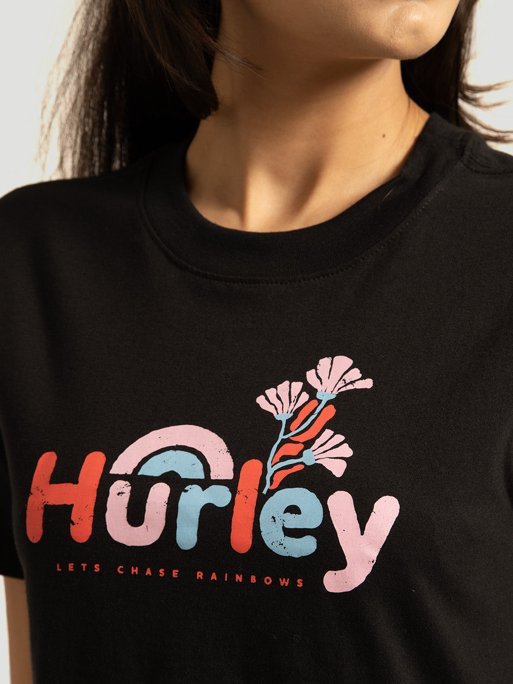 Camiseta Hurley Rainbows Preto