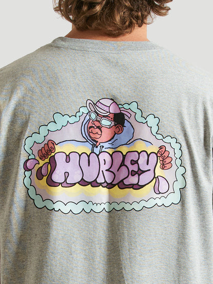 Camiseta Hurley POISÉ BOMB Mescla Cinza