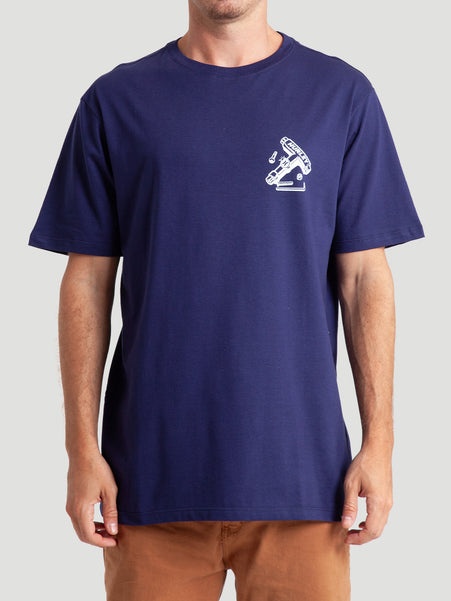 Camiseta Manga Curta Azul Hurley Shop