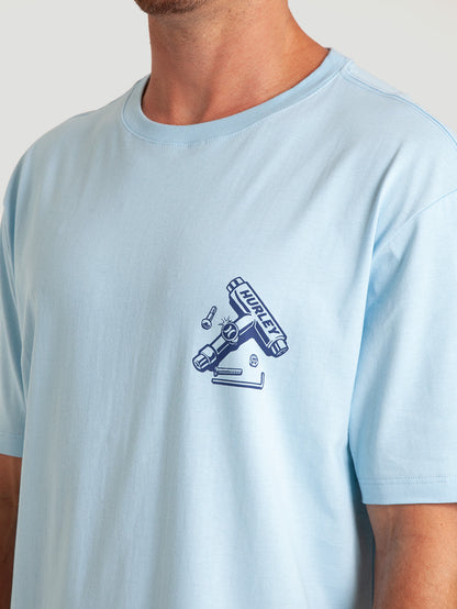 Camiseta Manga Curta Azul Claro Hurley Shop