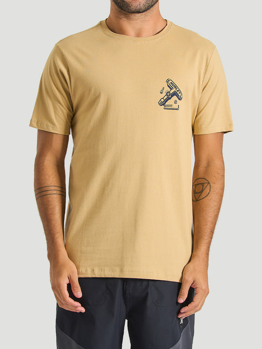 Camiseta Hurley Shop Bege