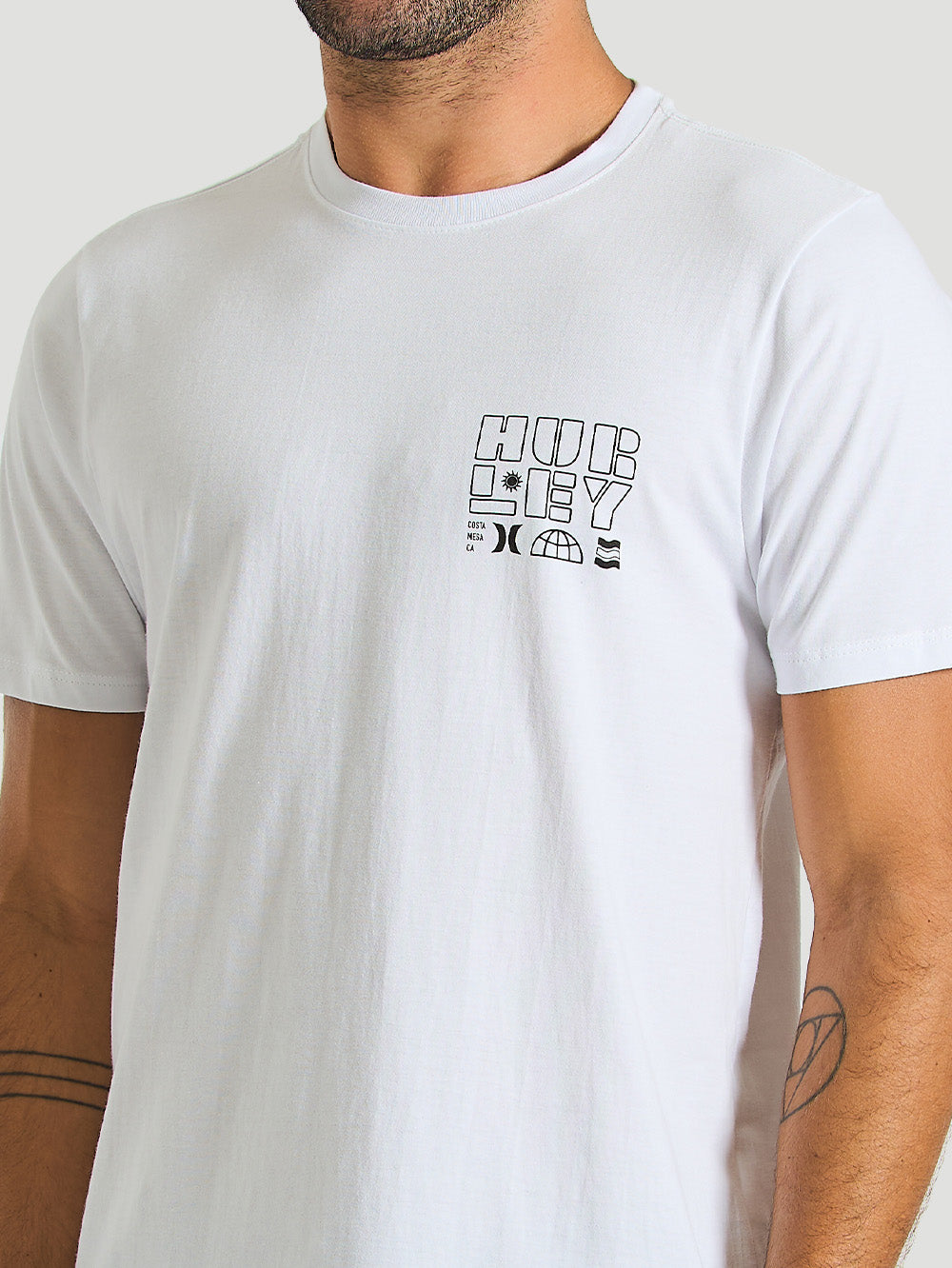 Camiseta Hurley Stamp Branco