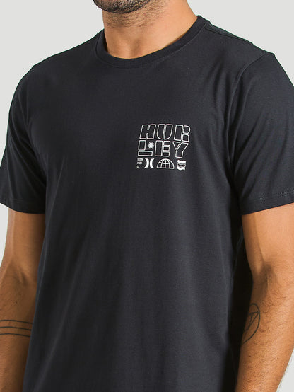 Camiseta Hurley Stamp Preto