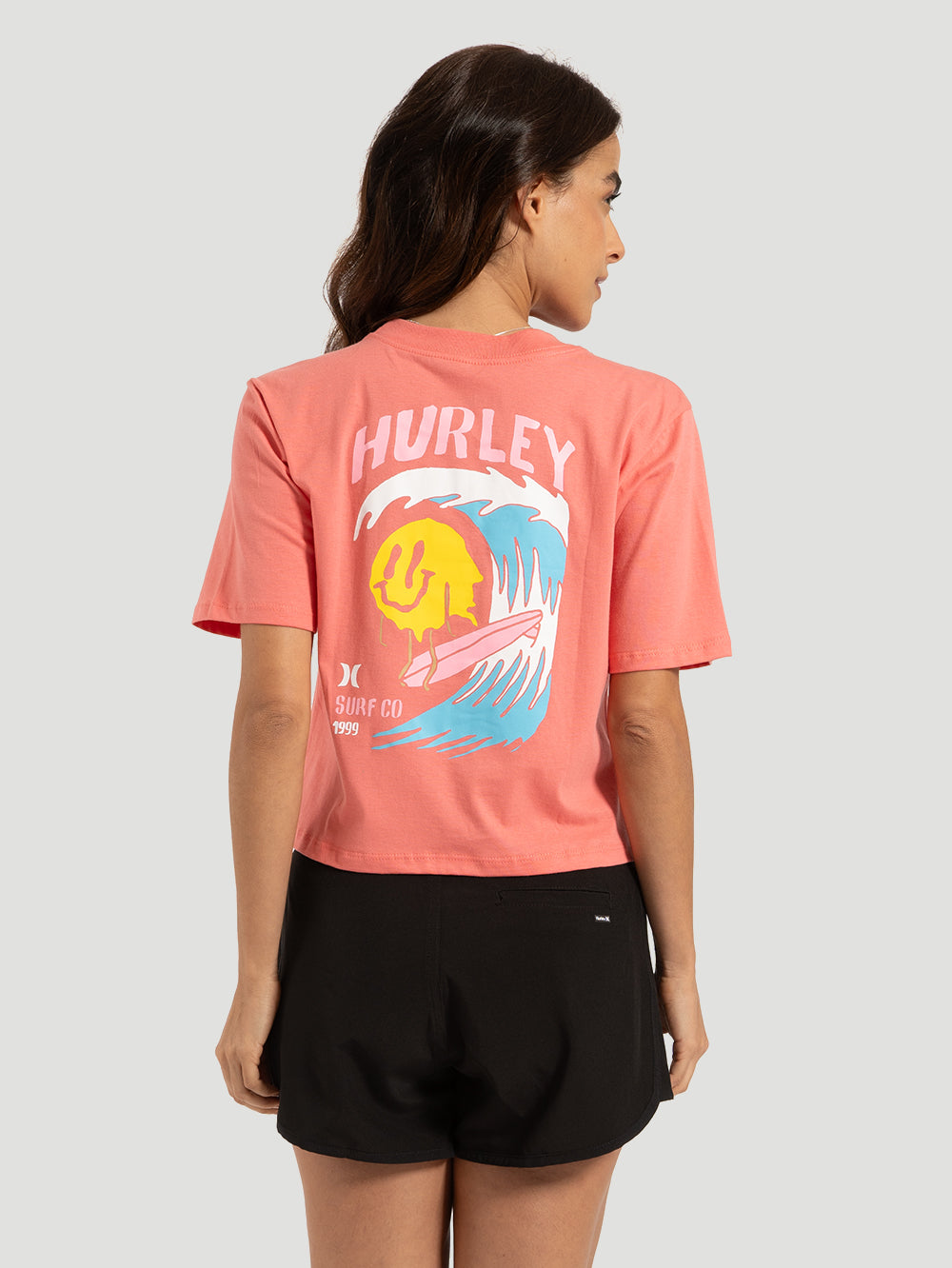 Camiseta Hurley Smille Rosa