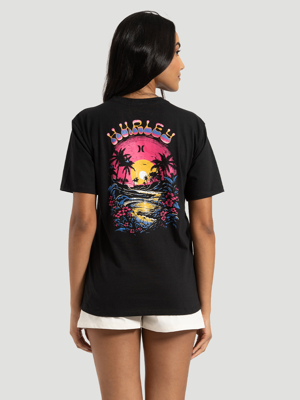 Camiseta Hurley Sunset Preto