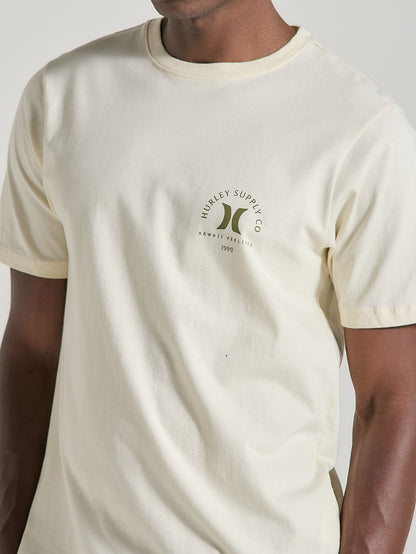 Camiseta Off White Casual Manga Curta Hurley Ula Ula