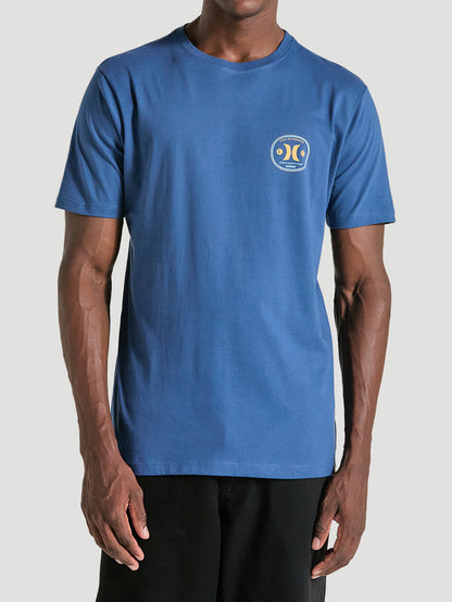 Camiseta Azul Manga Curta Hurley Bottle