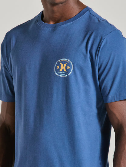 Camiseta Azul Manga Curta Hurley Bottle