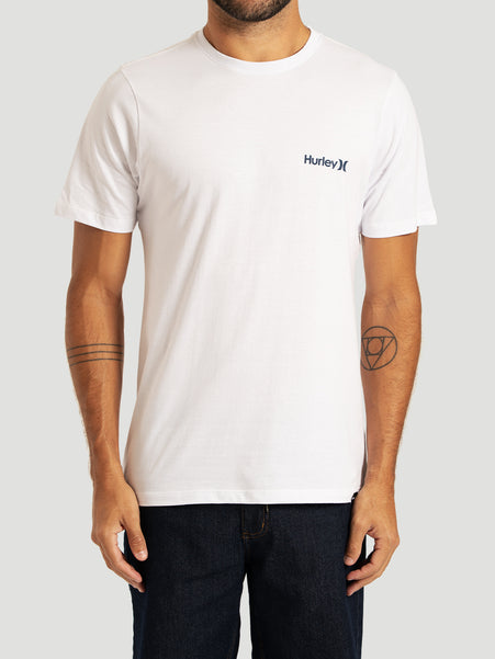 Camiseta Manga Curta Branca Hurley Classic