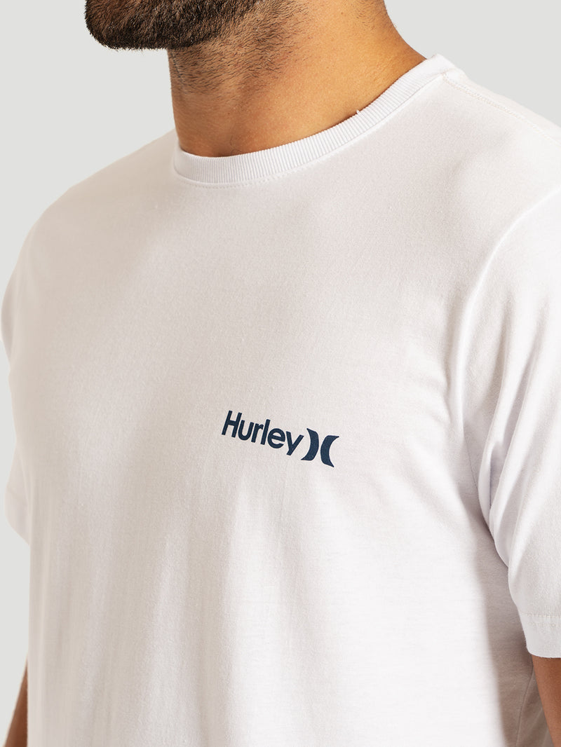 Camiseta Manga Curta Branca Hurley Classic