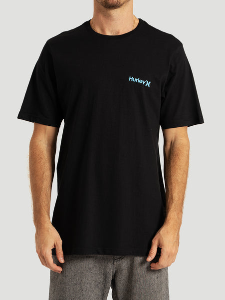 Camiseta Manga Curta Preta Hurley Classic
