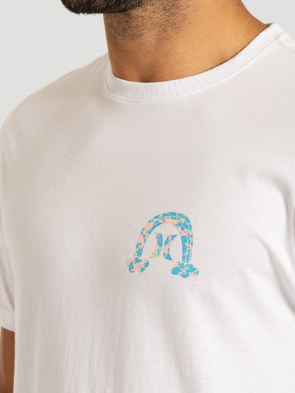 Camiseta Manga Curta Branca Hurley Flops